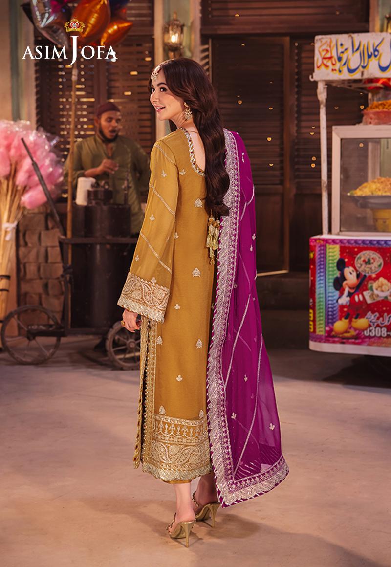 ASIM JOFA LUXURY EMBROIDERED CHIFFON - 3 PC UNSTITCHED