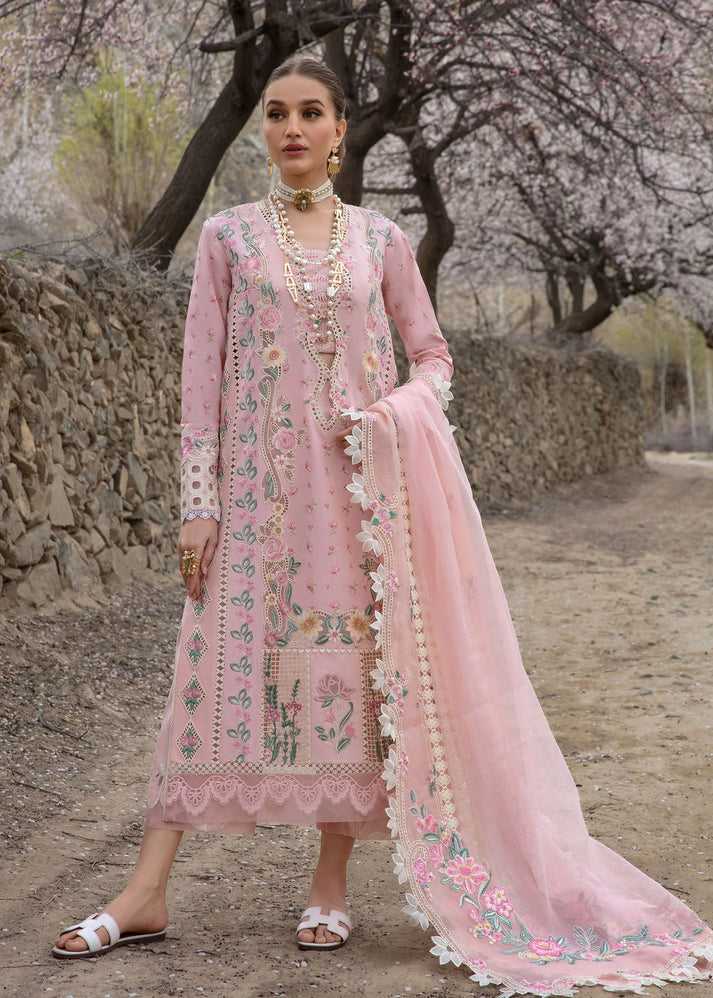 CRIMSON LUXURY EMBROIDERED CHIKANKARI LAWN - 3 PC UNSTITCHED