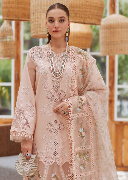 CRIMSON LUXURY EMBROIDERED LAWN - 3 PC UNSTITCHED