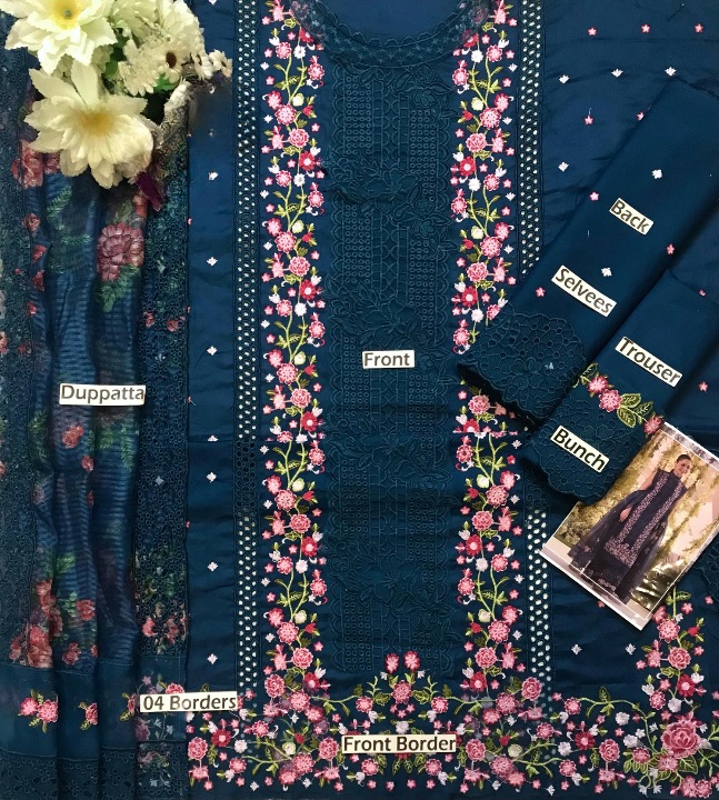 SOBIA NAZIR LUXURY EMBROIDERED LAWN - 3 PC UNSTITCHED