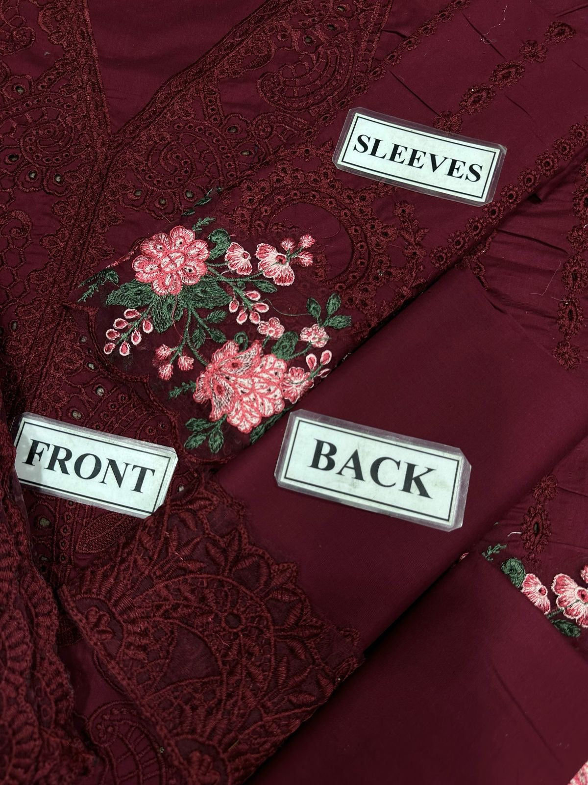 MARIA B LUXURY EMBROIDERED CHIKANKARI LAWN - 3 PC UNSTITCHED