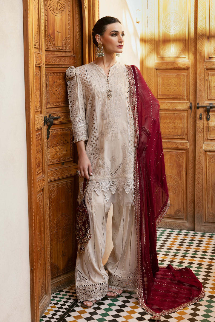 MARIA B LUXURY CHIKANKARI EMBROIDERED LAWN - 3 PC UNSTITCHED