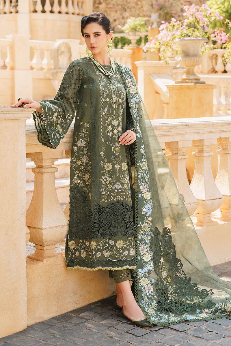 BAROQUE LUXURY EMBROIDERED LAWN - 3 PC UNSTITCHED