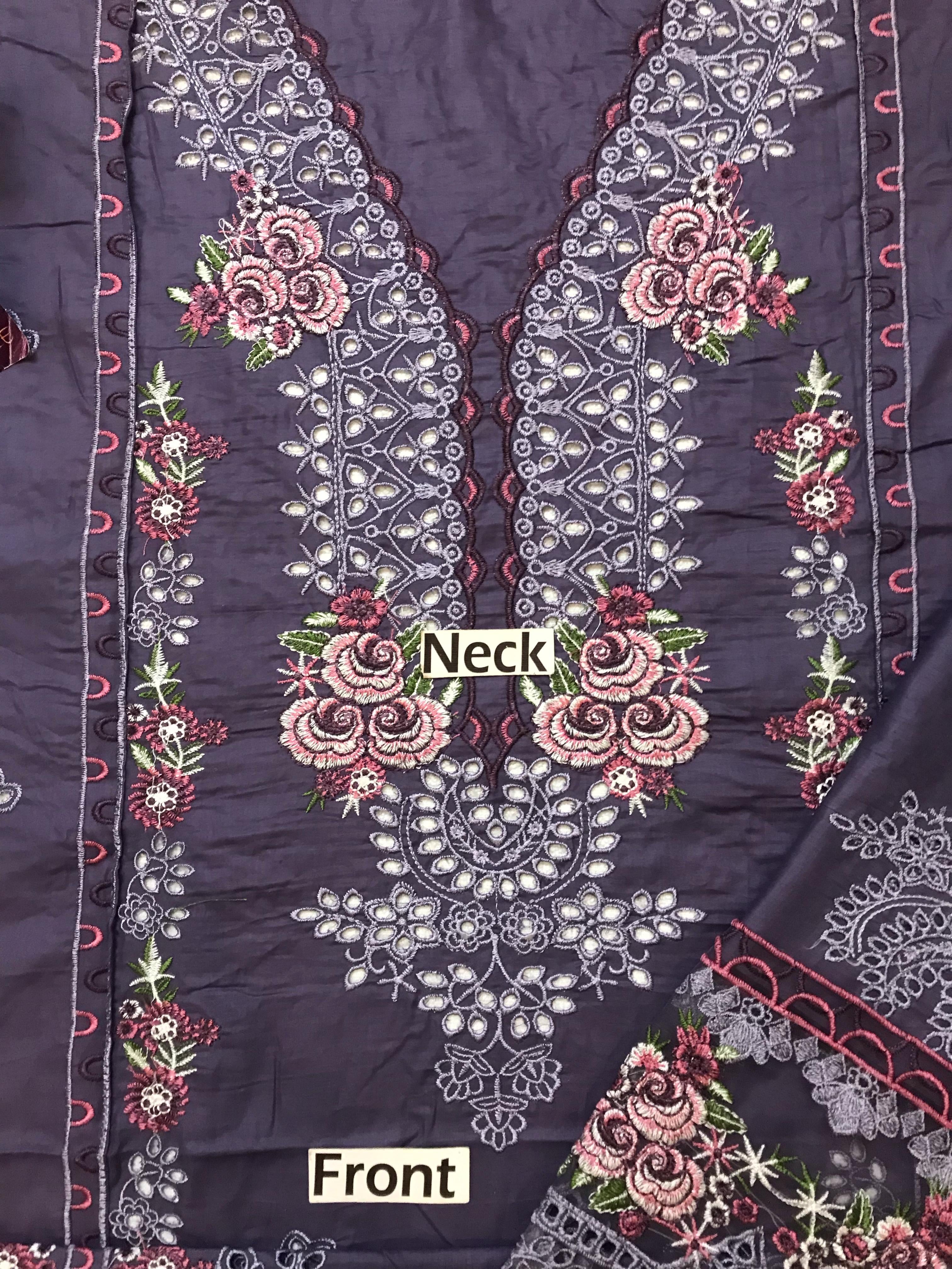 JADE CHIKANKARI EMBROIDERED LAWN - 3 PC UNSTITCHED