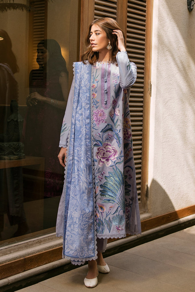 ZAHA EMBROIDERED LAWN - 3 PC UNSTITCHED