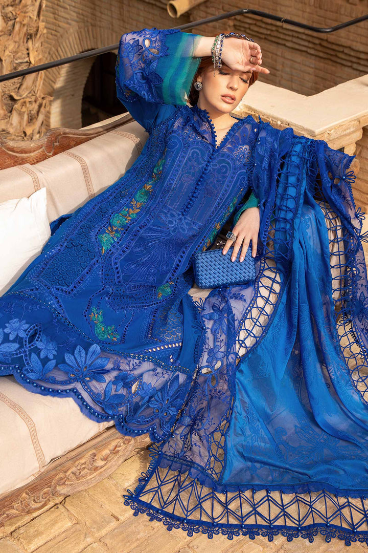 MARIA B CHIKANKARI EMBROIDERED LAWN - 3 PC UNSTITCHED