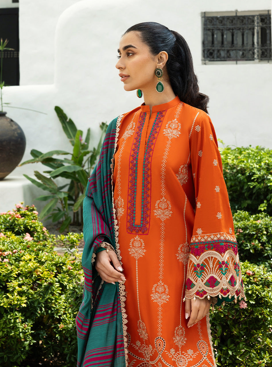 ZAINAB CHOTTANI EMBROIDERED LAWN - 3 PC UNSTITCHED