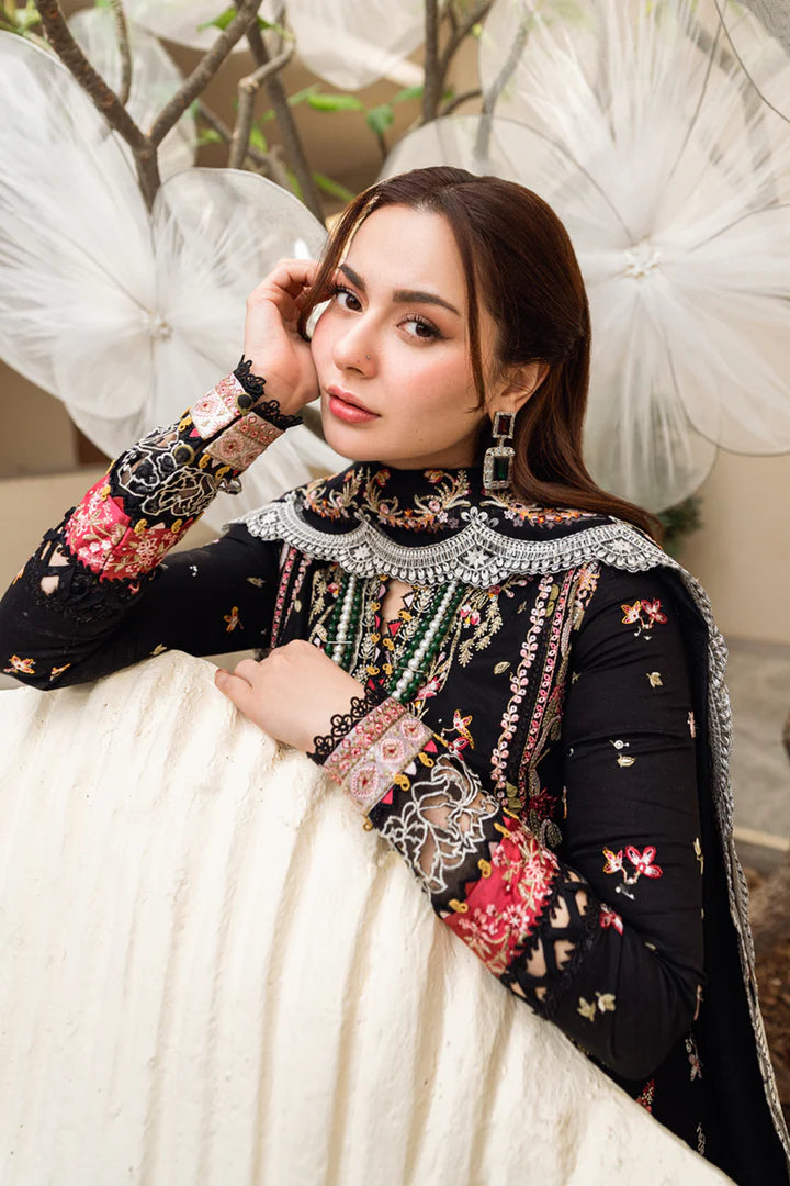 QALAMKAR SAHIL LUXURY EMBROIDERED LAWN - 3 PC UNSTITCHED