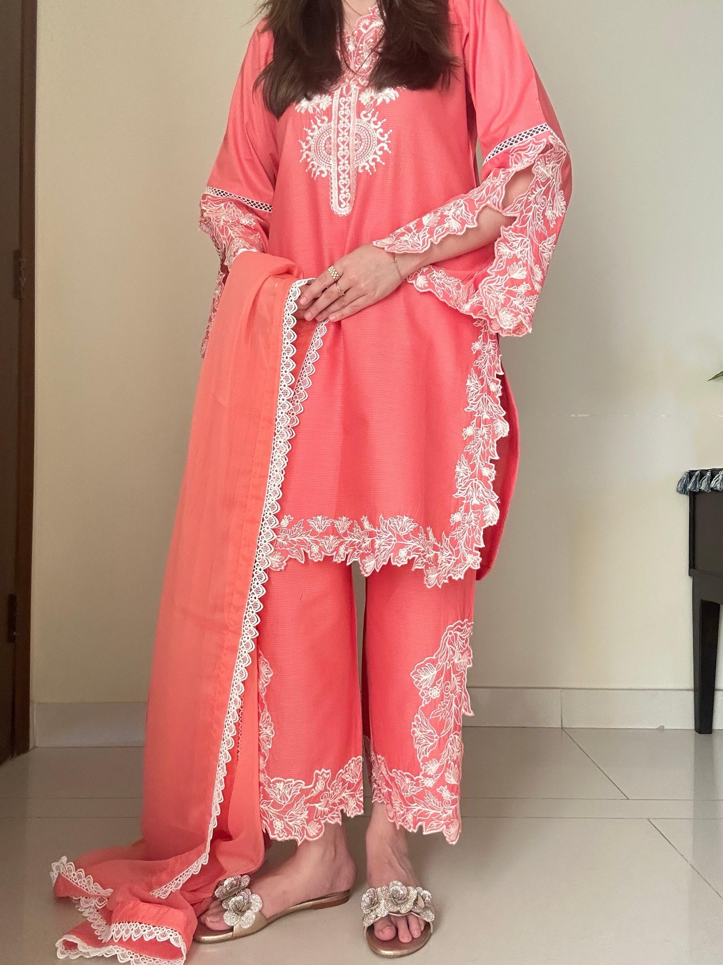 HOORAIN’S PRET EMBROIDERED CUTWORK LAWN - 3 PC UNSTITCHED