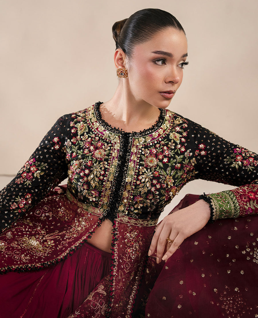 REPUBLIC WOMENSWEAR LUXURY EMBROIDERED ORGANZA - 3 PC UNSTITCHED