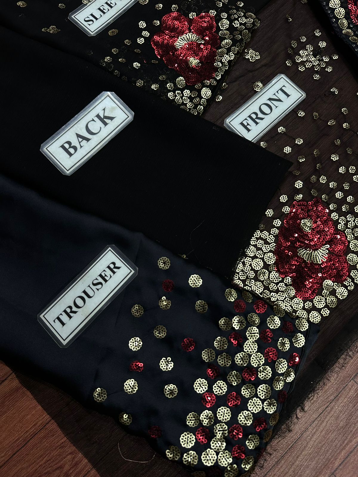 JAZMIN LUXURY EMBROIDERED CHIFFON - 3 PC UNSTITCHED