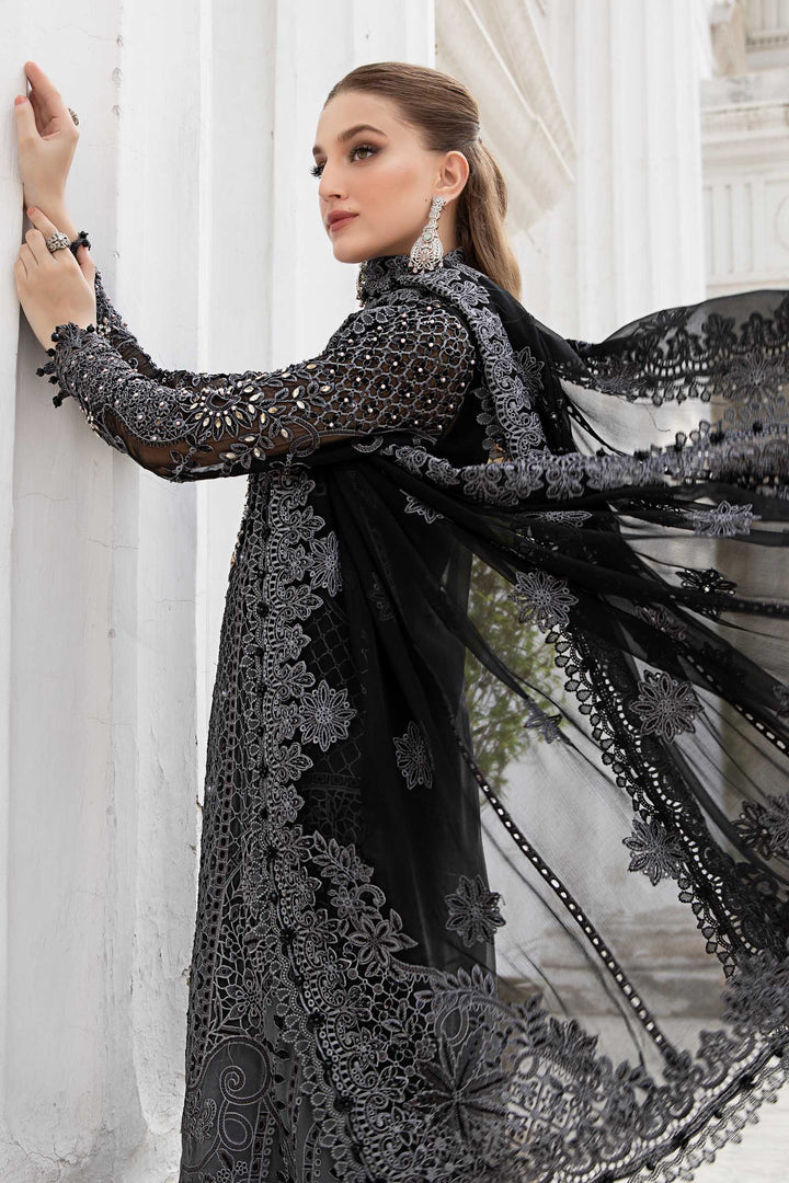 MARIA B LUXURY WEDDING EMBROIDERED TIE & DIE CHIFFON - 3 PC UNSTITCHED