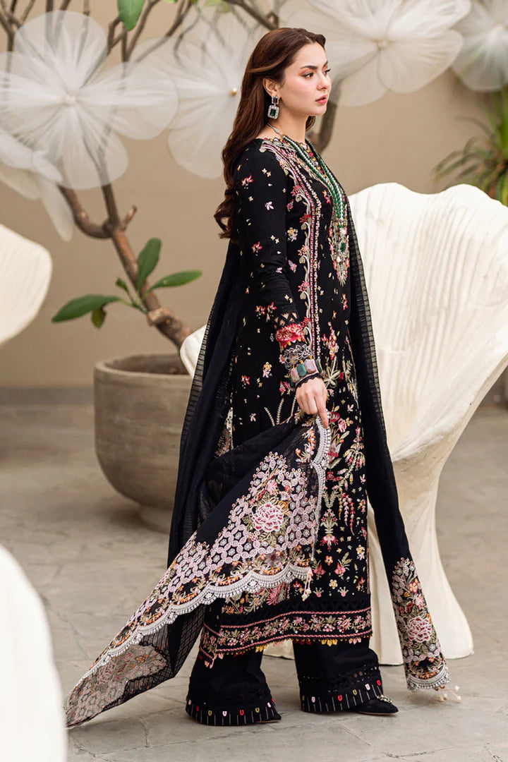QALAMKAR SAHIL LUXURY EMBROIDERED LAWN - 3 PC UNSTITCHED