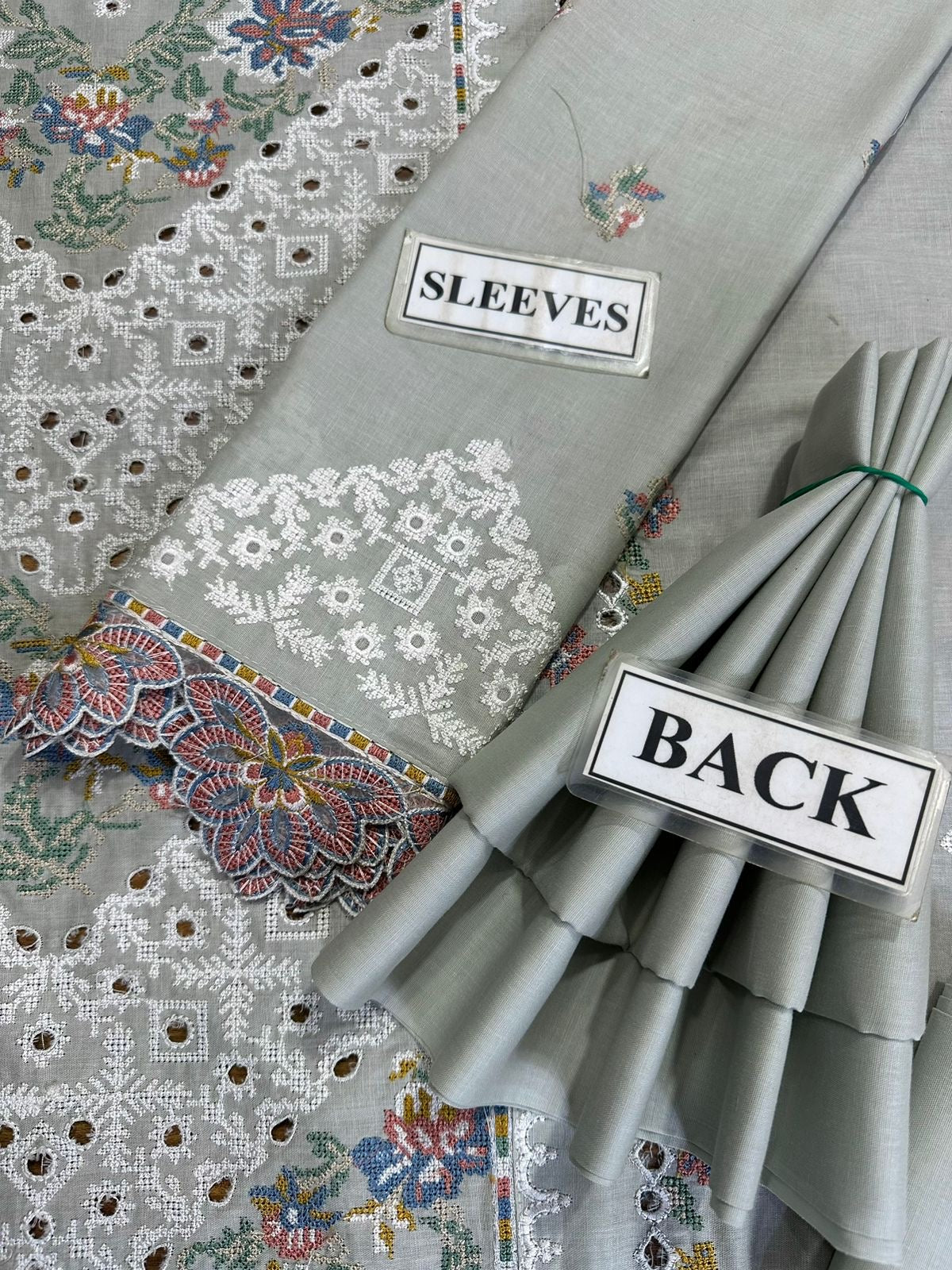 BAROQUE CHIKANKARI EMBROIDERED LAWN - 3 PC UNSTITCHED