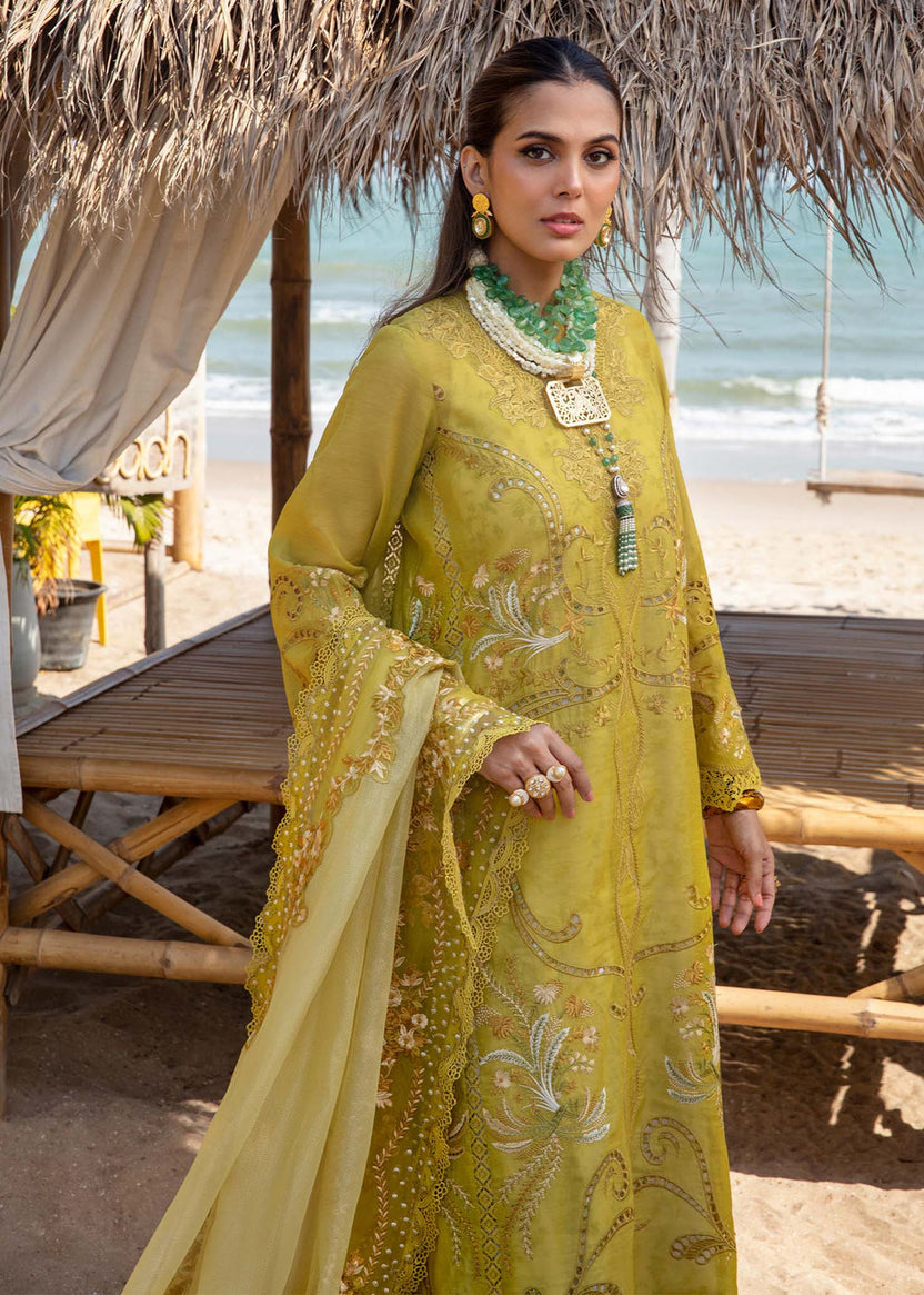 SAIRA SHAKIRA CHIKANKARI EMBROIDERED LAWN - 3 PC UNSTITCHED