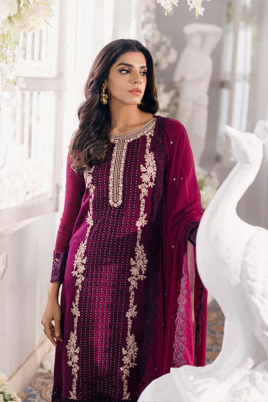 AZURE LUXURY CHIFFON EMBROIDERED COLLECTION - 3 PC UNSTITCHED