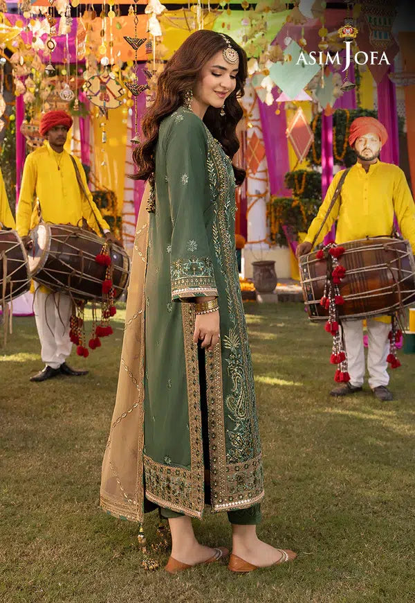 ASIM JOFA EMBROIDERED CHIFFON - 3 PC UNSTITCHED
