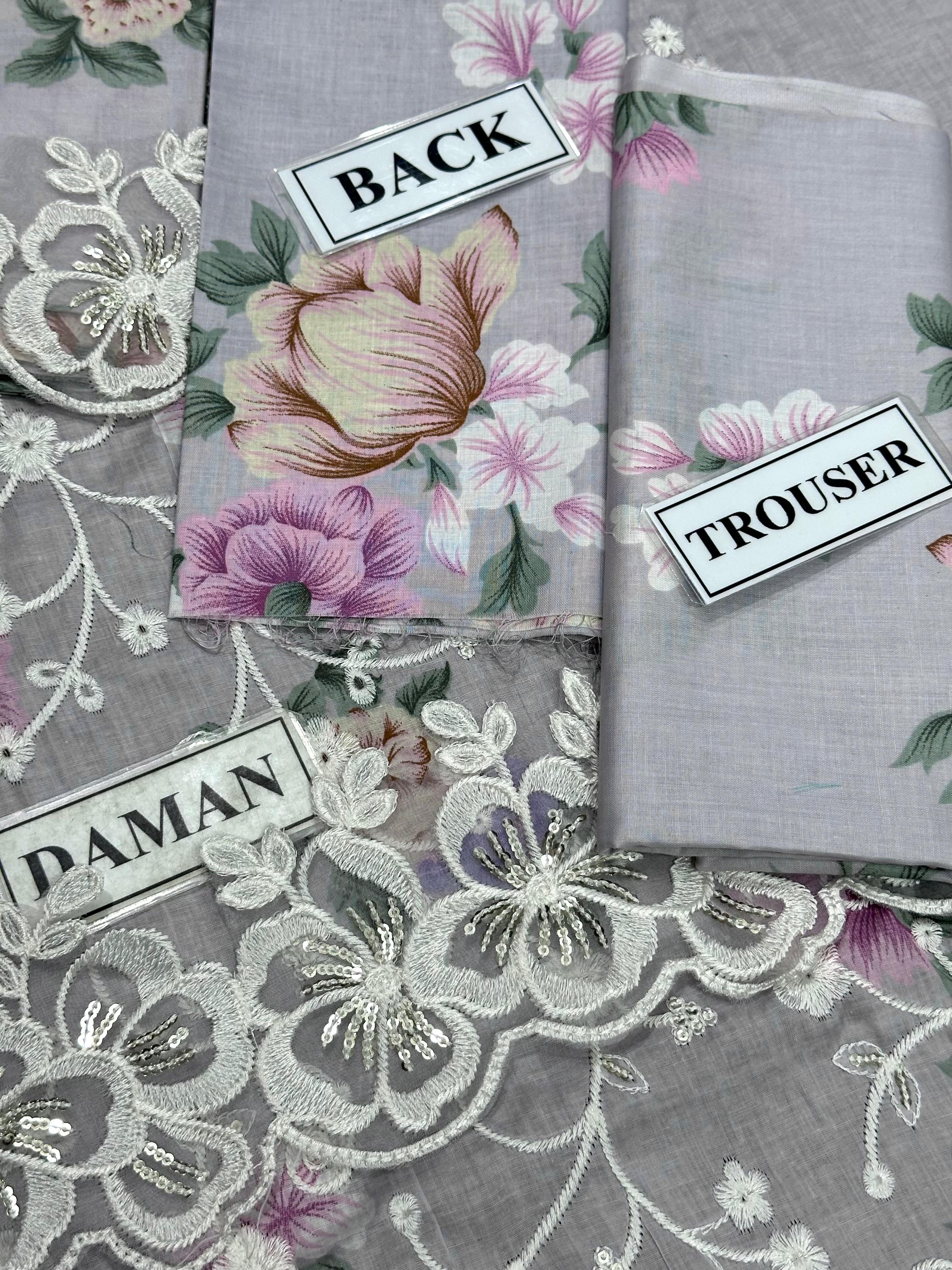 IZNIK EMBROIDERED LAWN - 3 PC UNSTITCHED