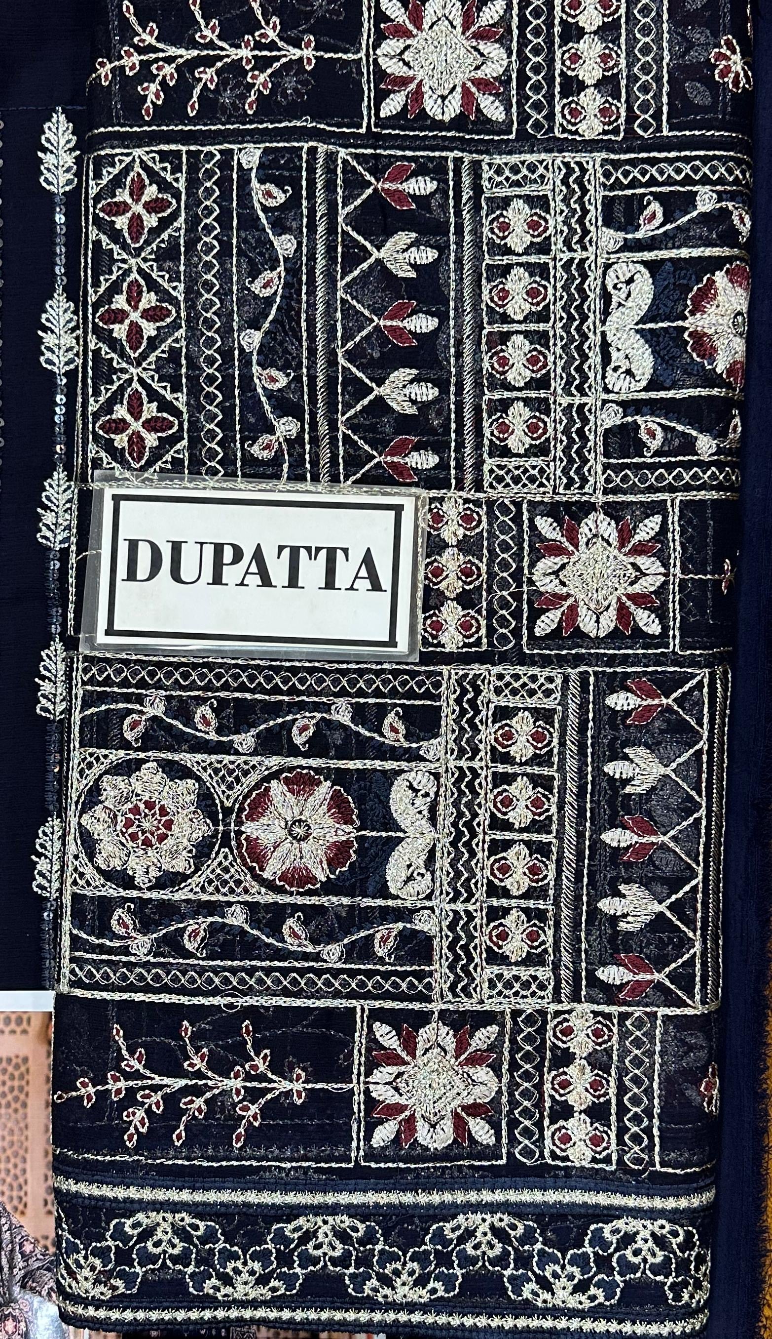 RAMSHA EMBROIDERED CHIFFON - 3 PC UNSTITCHED