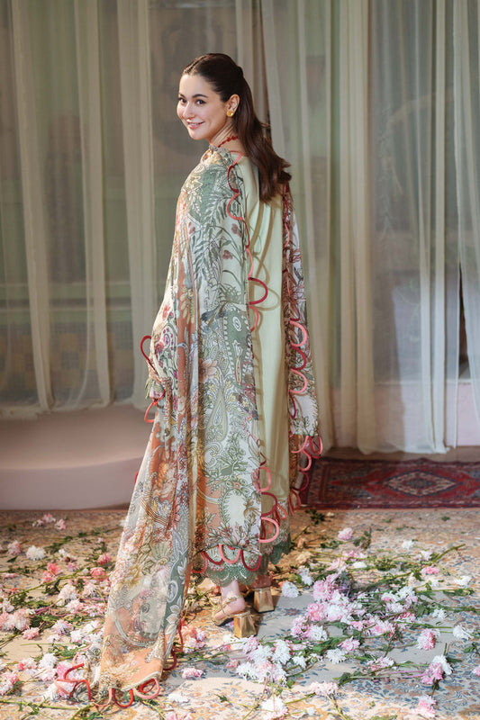 JADE CHIKANKARI EMBROIDERED LAWN - 3 PC UNSTITCHED