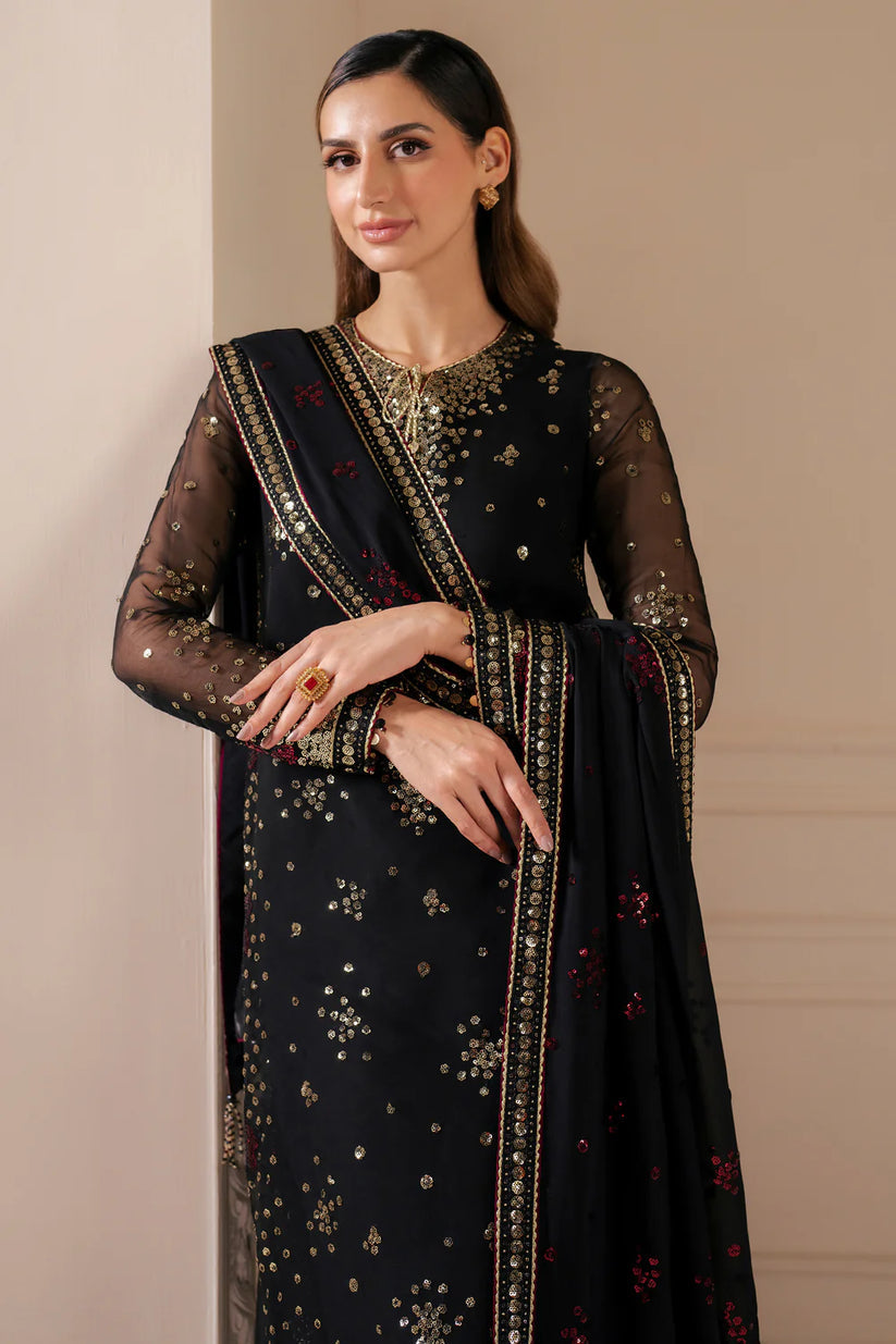 JAZMIN LUXURY EMBROIDERED CHIFFON - 3 PC UNSTITCHED
