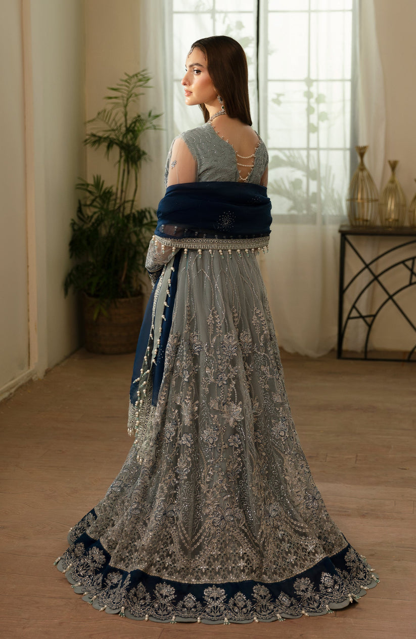 ELESHIA WEDDING EMBROIDERED NET MAXI - 3 PC UNSTITCHED