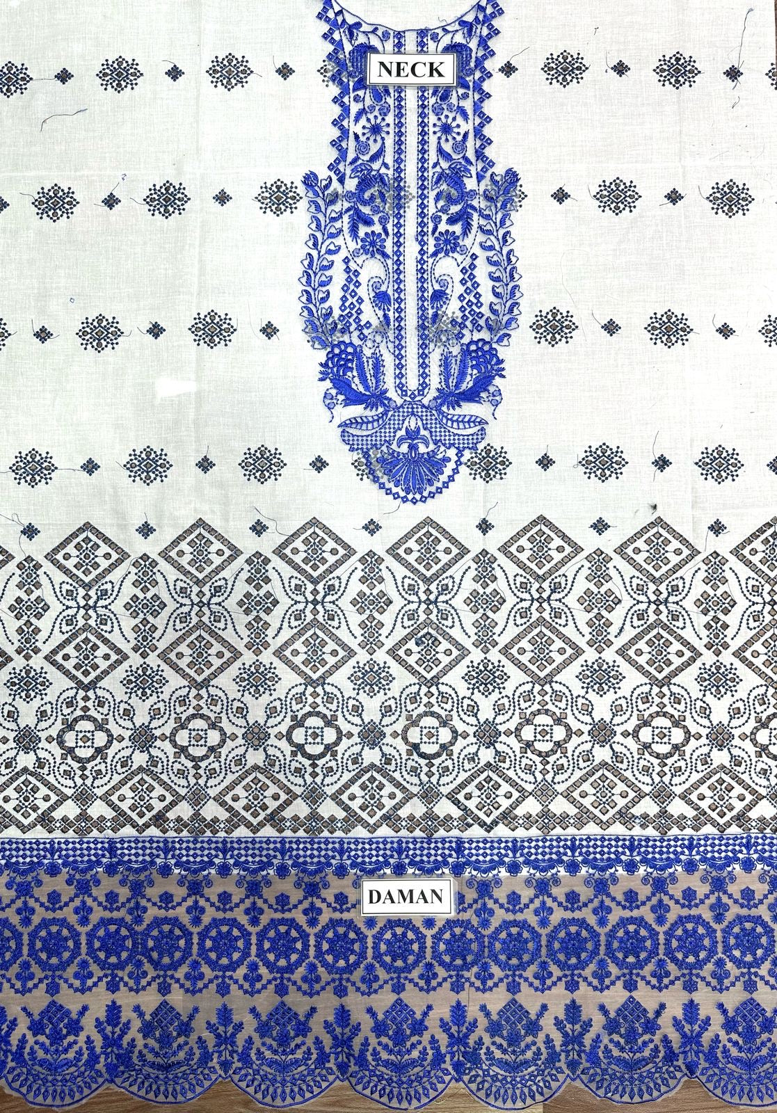 ZAINAB CHOTTANI EMBROIDERED CHIKANKARI LAWN - 3 PC UNSTITCHED