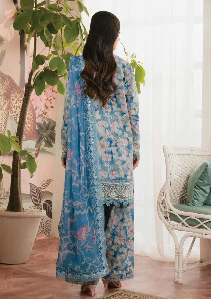 AFROZEH FORMALS PRINTED EMBROIDERED LAWN - 3 PC UNSTITCHED
