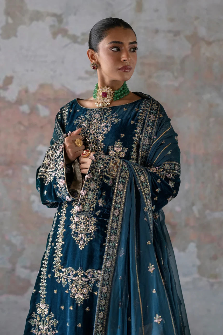 EMAAN ADEEL LUXURY EMBROIDERED VELVET - 3 PC UNSTITCHED