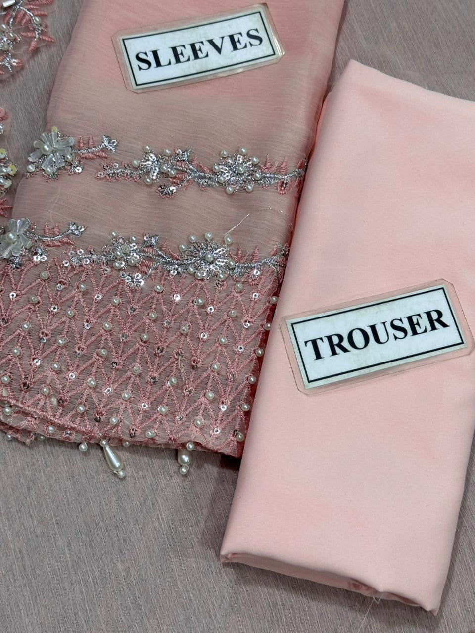 BAROQUE EMBROIDERED CHIFFON - 3 PC UNSTITCHED