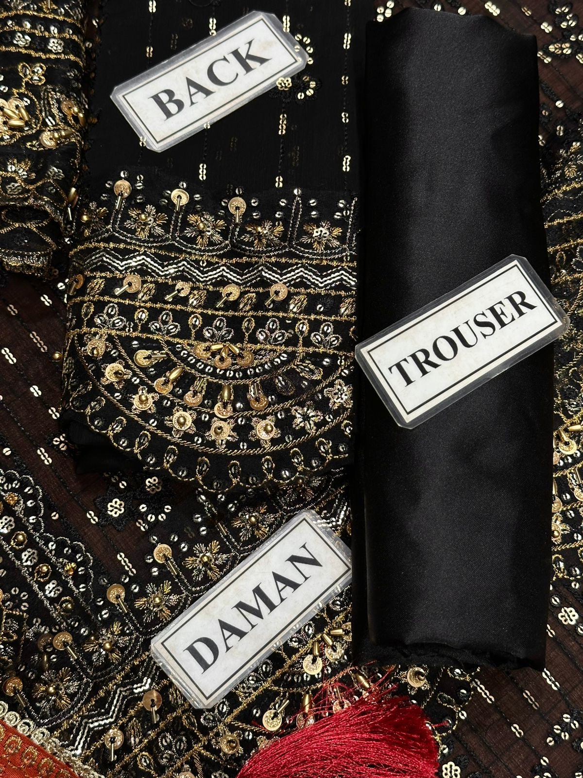 AIK ATELIER LUXURY EMBROIDERED CHIFFON FROK - 3 PC UNSTITCHED