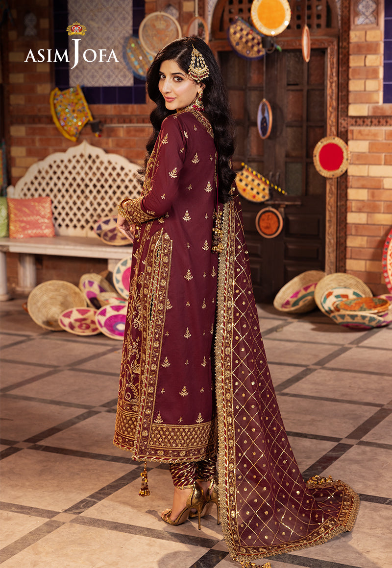 ASIM JOFA EMBROIDERED CHIFFON - 3 PC UNSTITCHED
