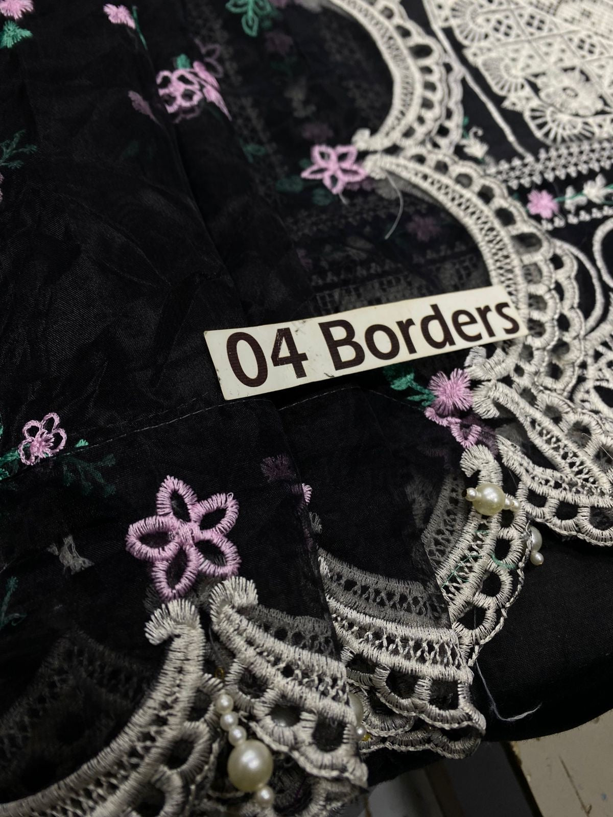 BIN ILYAS EMBROIDERED CHIKANKARI LAWN - 3 PC UNSTITCHED