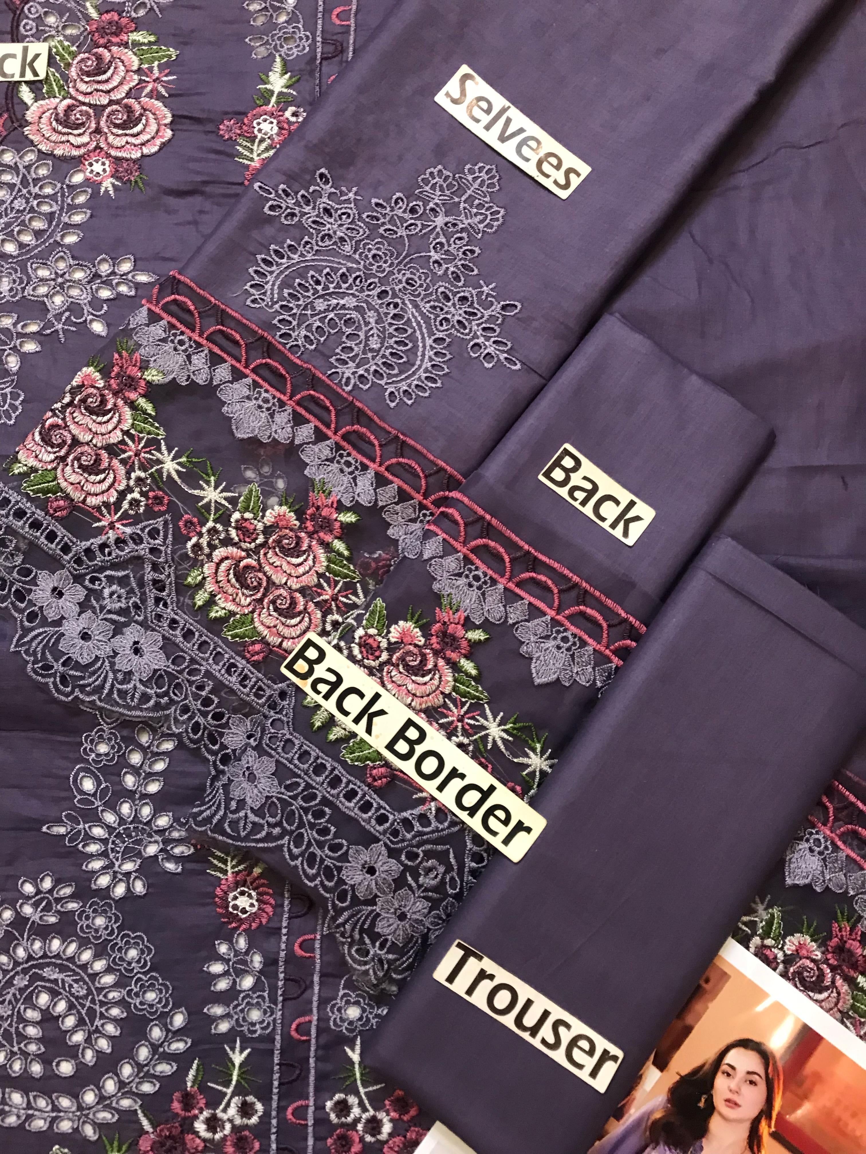 JADE CHIKANKARI EMBROIDERED LAWN - 3 PC UNSTITCHED