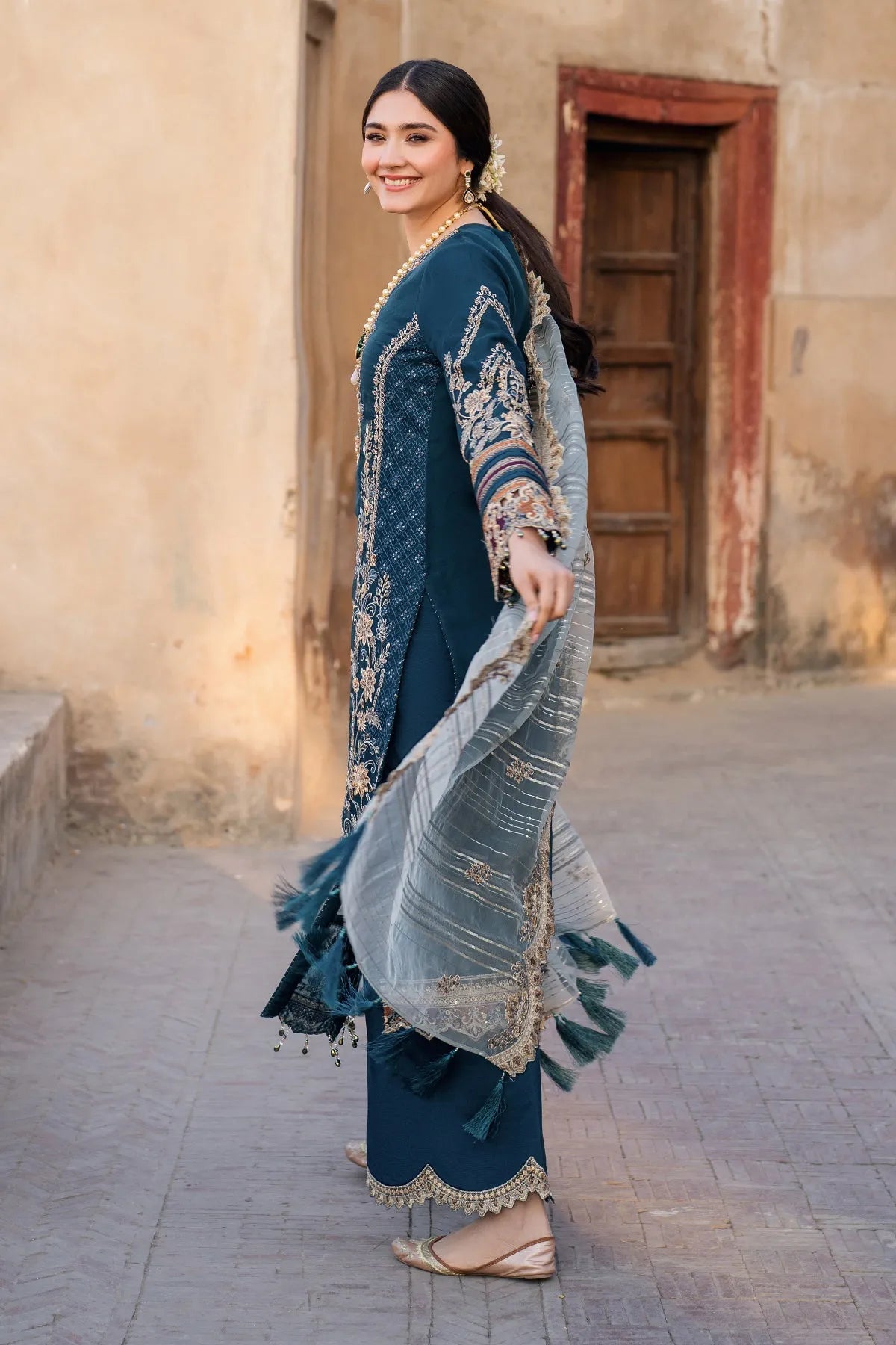 IMROZIA LUXURY EMBROIDERED CHIFFON - 3 PC UNSTITCHED