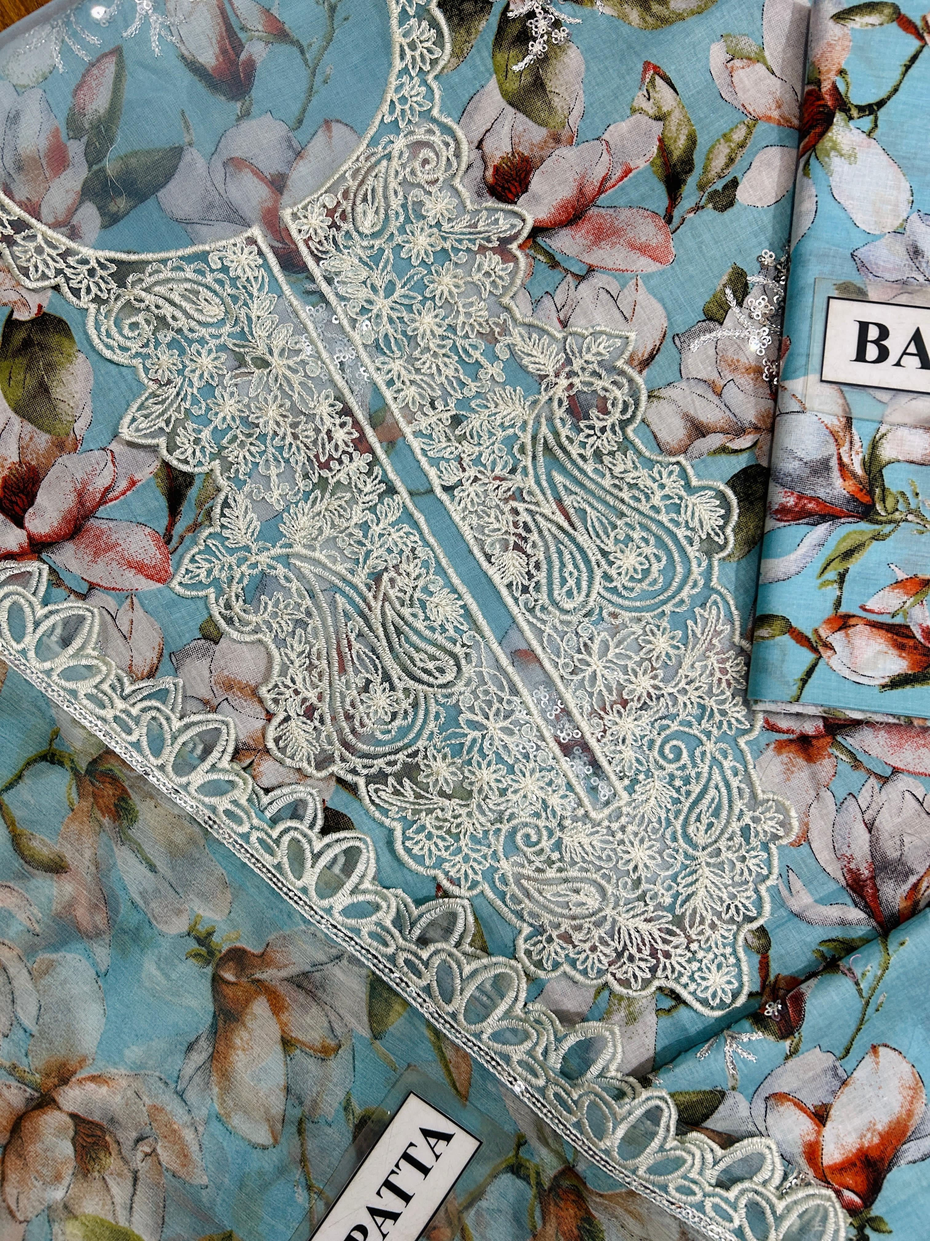 ANEELA’S EMBROIDERED LAWN - 3 PC UNSTITCHED