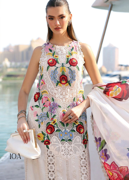 MARIA B CHIKANKARI EMBROIDERED LAWN - 3 PC UNSTITCHED