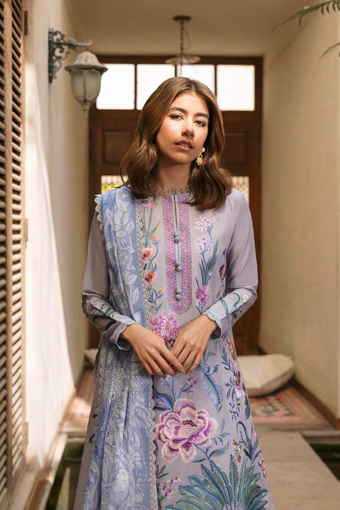 ZAHA EMBROIDERED LAWN - 3 PC UNSTITCHED