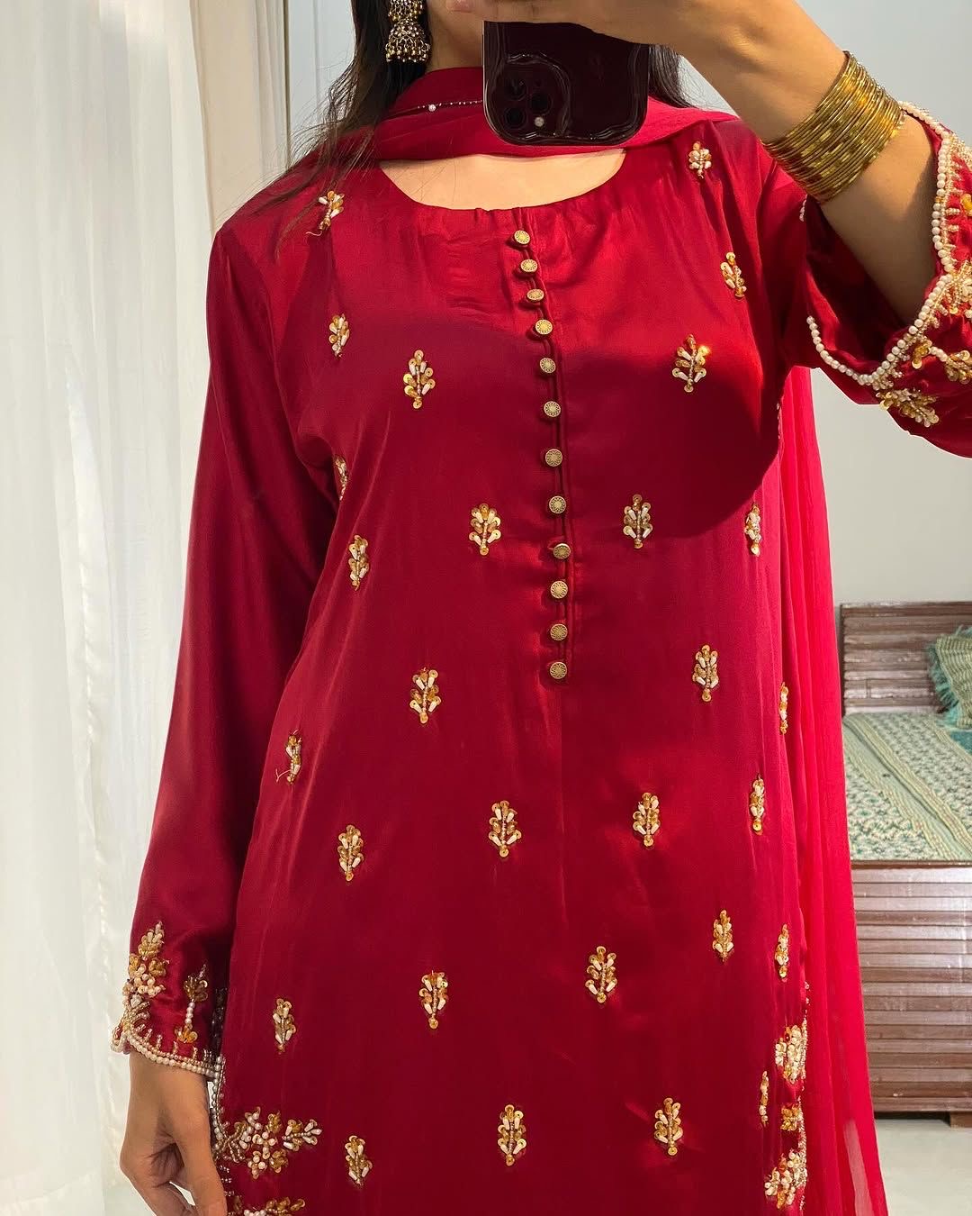 HOORAIN’S PRET LUXURY HANDMADE WORK SILK - 3 PC STITCHED