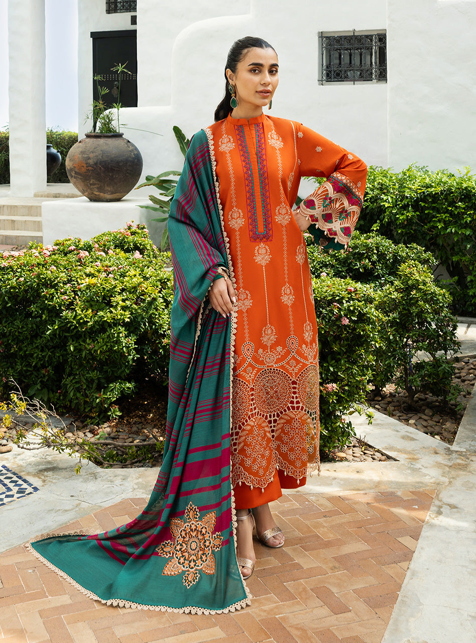 ZAINAB CHOTTANI EMBROIDERED LAWN - 3 PC UNSTITCHED