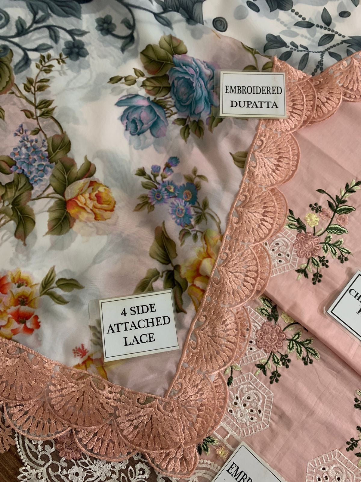 JADE EMBROIDERED CHIKANKARI LAWN - 3 PC UNSTITCHED