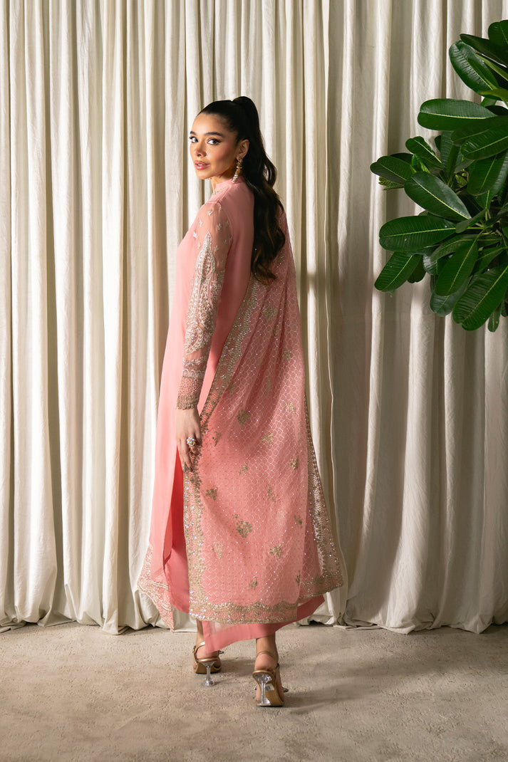 NEESAY EMBROIDERED CHIFFON - 3 PC UNSTITCHED