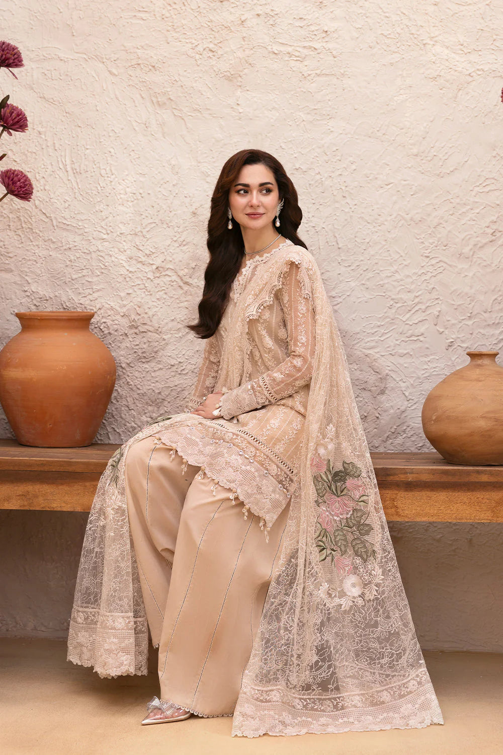 SAIRA RIZWAN EMBROIDERED LAWN - 3 PC UNSTITCHED