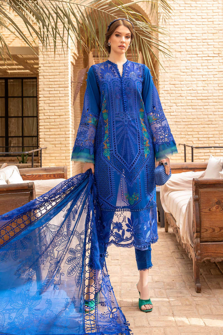 MARIA B CHIKANKARI EMBROIDERED LAWN - 3 PC UNSTITCHED