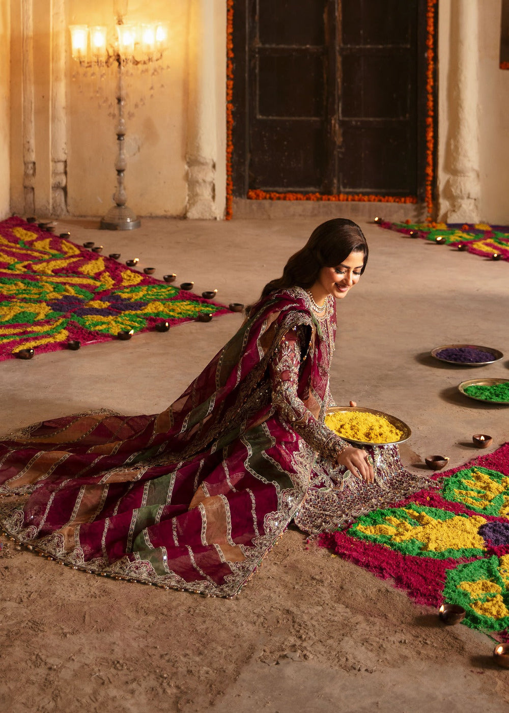 KANWAL MALIK LUXURY EMBROIDERED ORGANZA - 3 PC UNSTITCHED