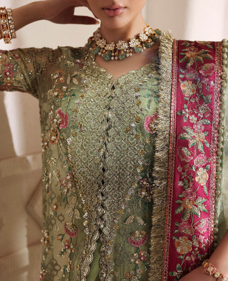 REPUBLIC WOMENSWEAR LUXURY EMBROIDERY ORGANZA - 3 PC UNSTITCHED