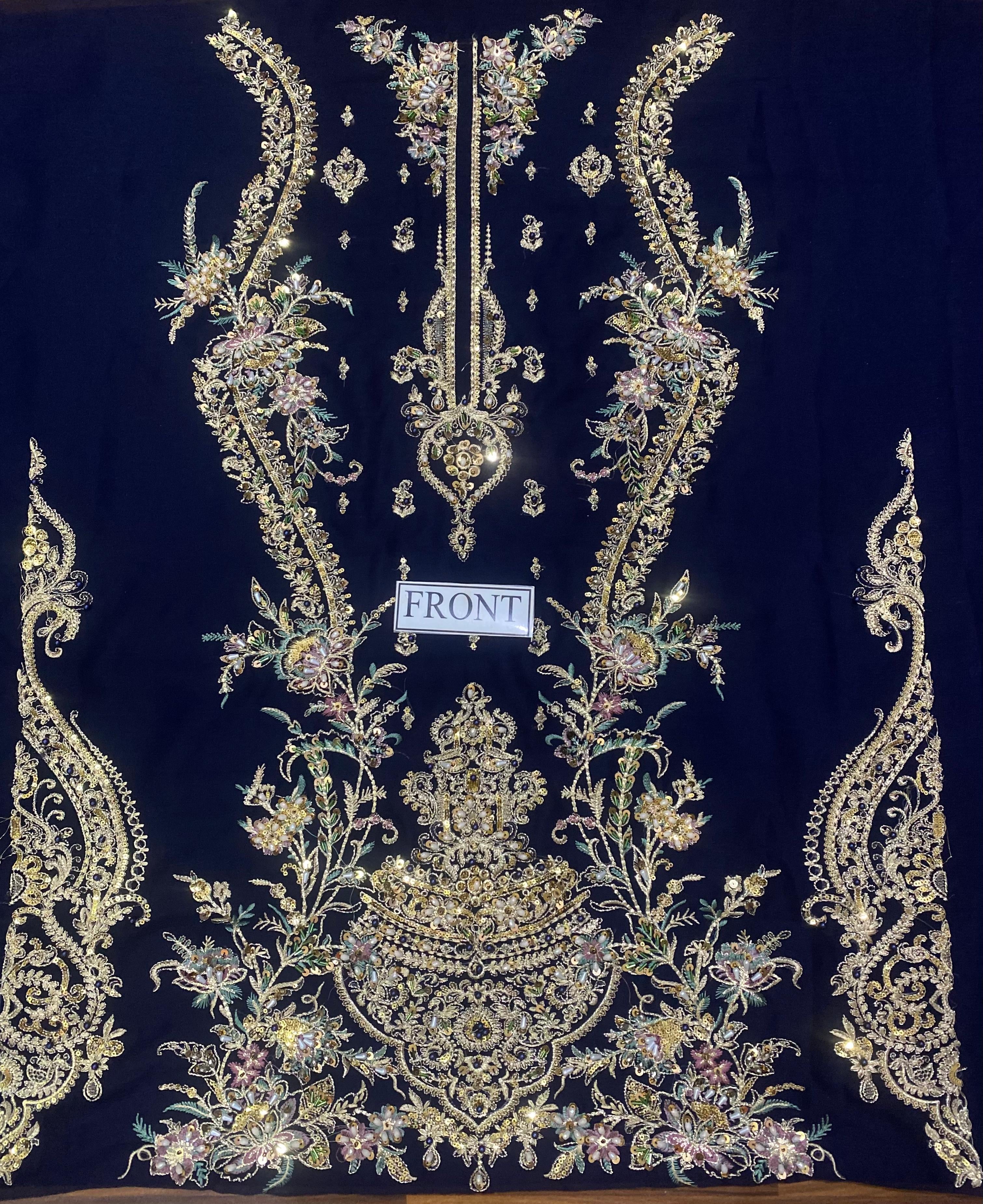 CHARIZMA LUXURY EMBROIDERED CHIFFON - 3 PC UNSTITCHED