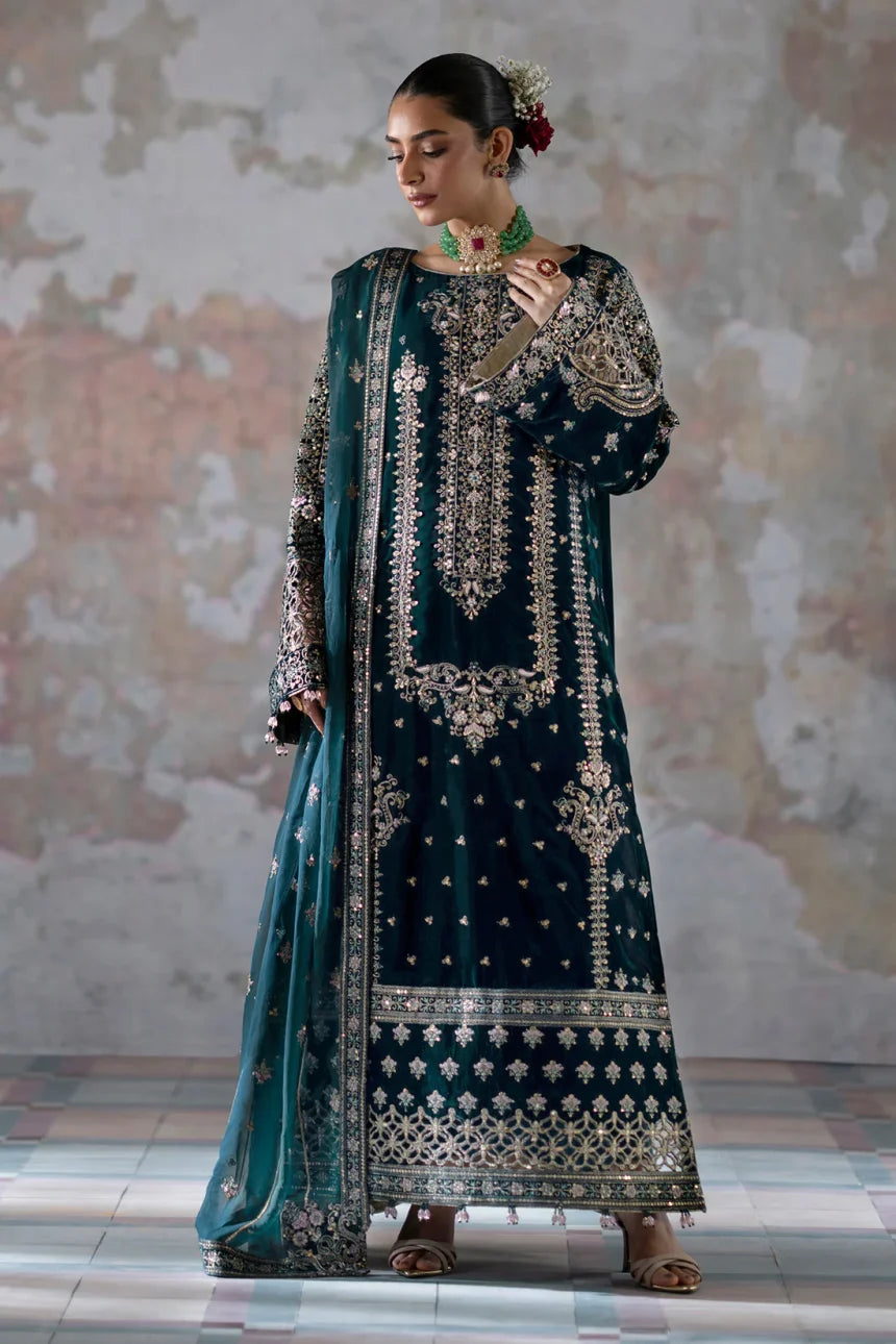 EMAAN ADEEL LUXURY EMBROIDERED VELVET - 3 PC UNSTITCHED