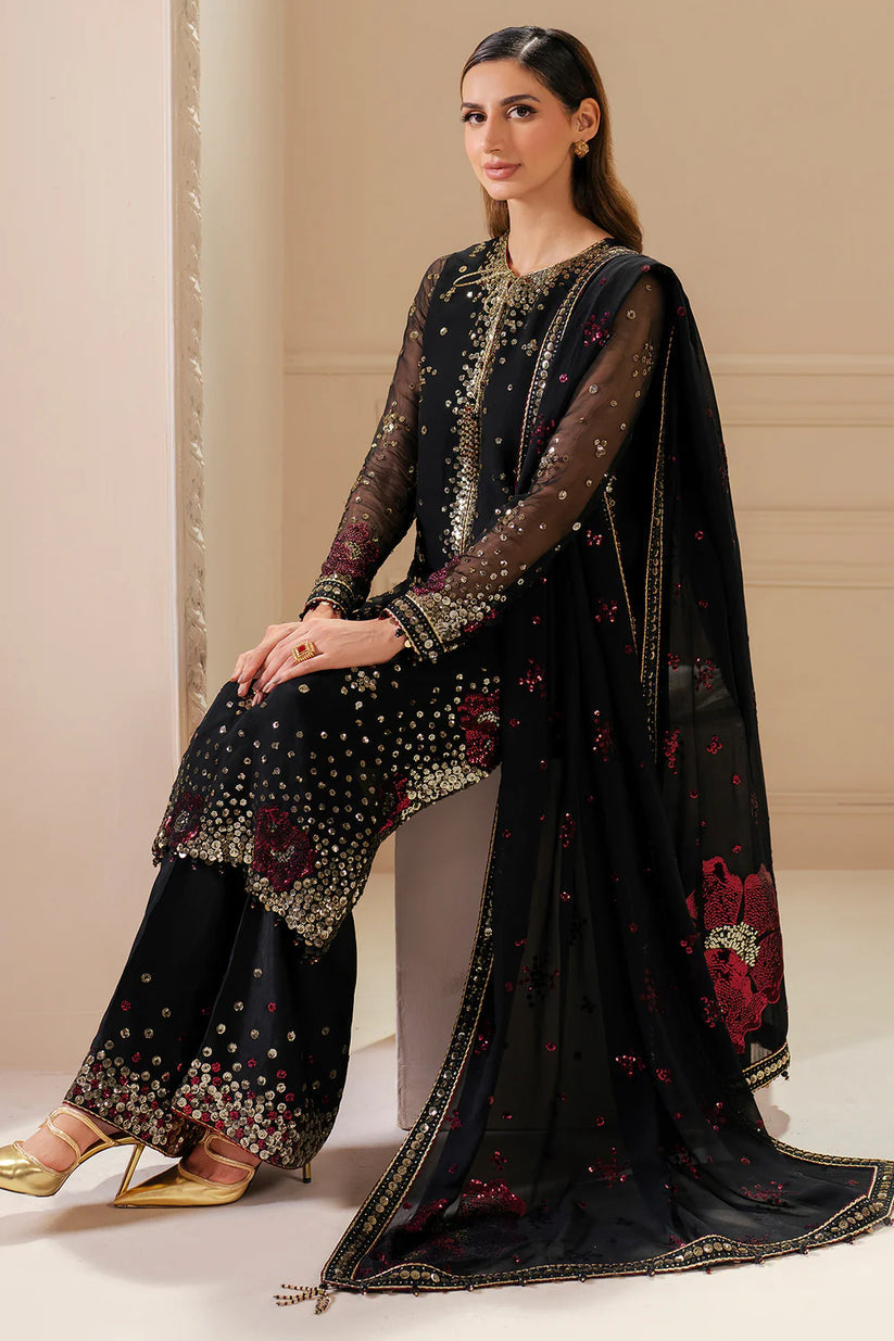 JAZMIN LUXURY EMBROIDERED CHIFFON - 3 PC UNSTITCHED