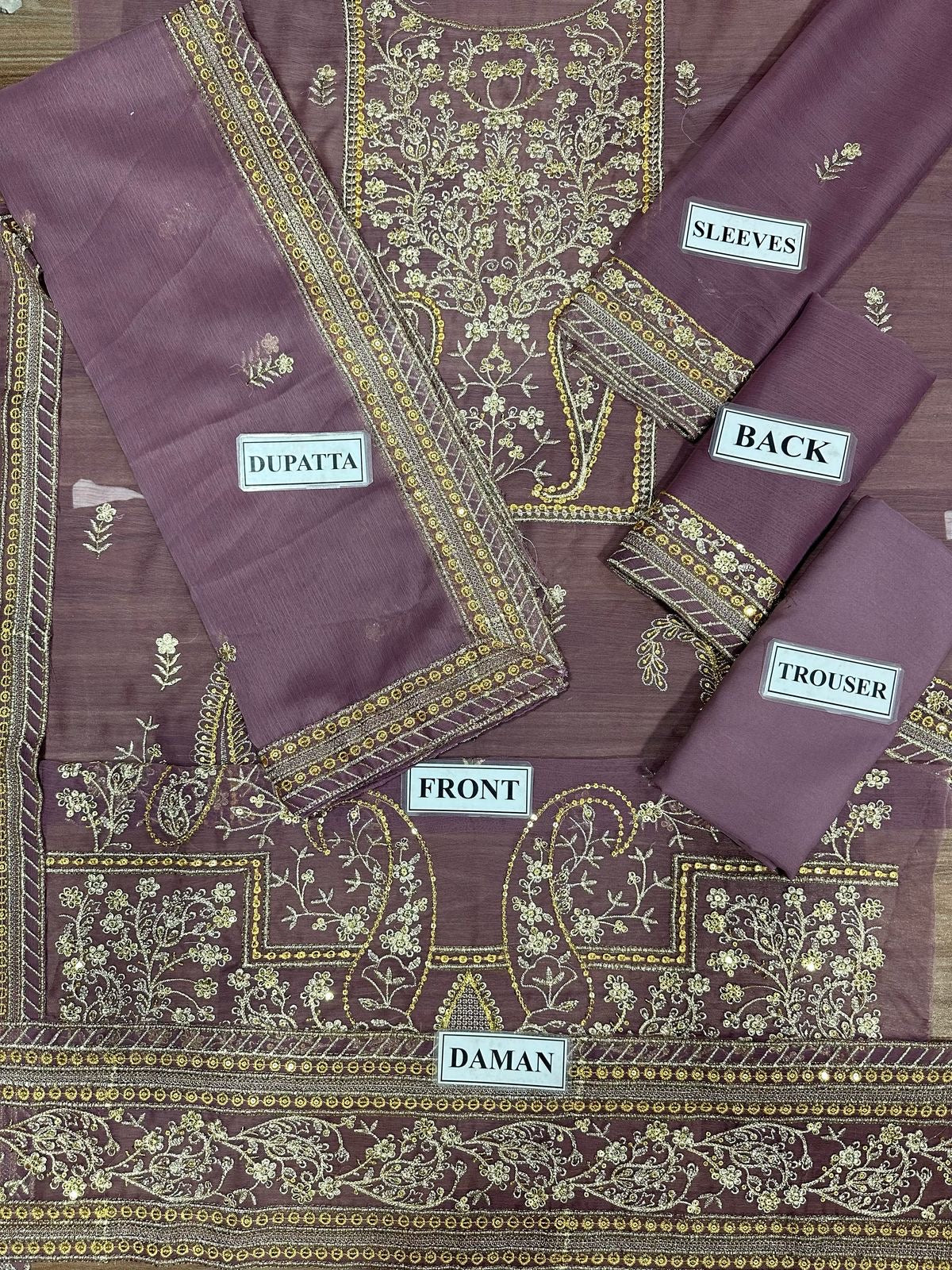 ASIM JOFA EMBROIDERED CHIFFON - 3 PC UNSTITCHED